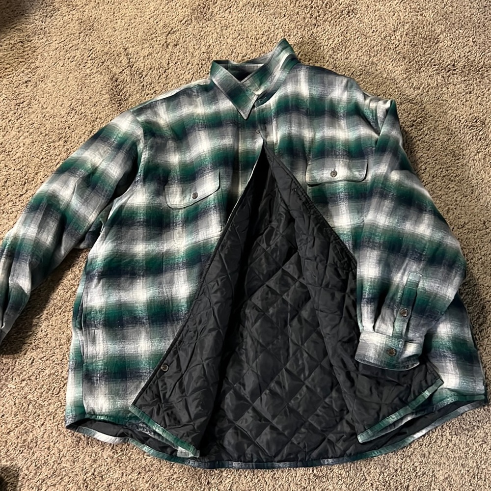 Mens never worn new lined flannel button down 5X